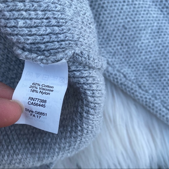 Madewell gray cross back crewneck sweater medium - Picture 4 of 5